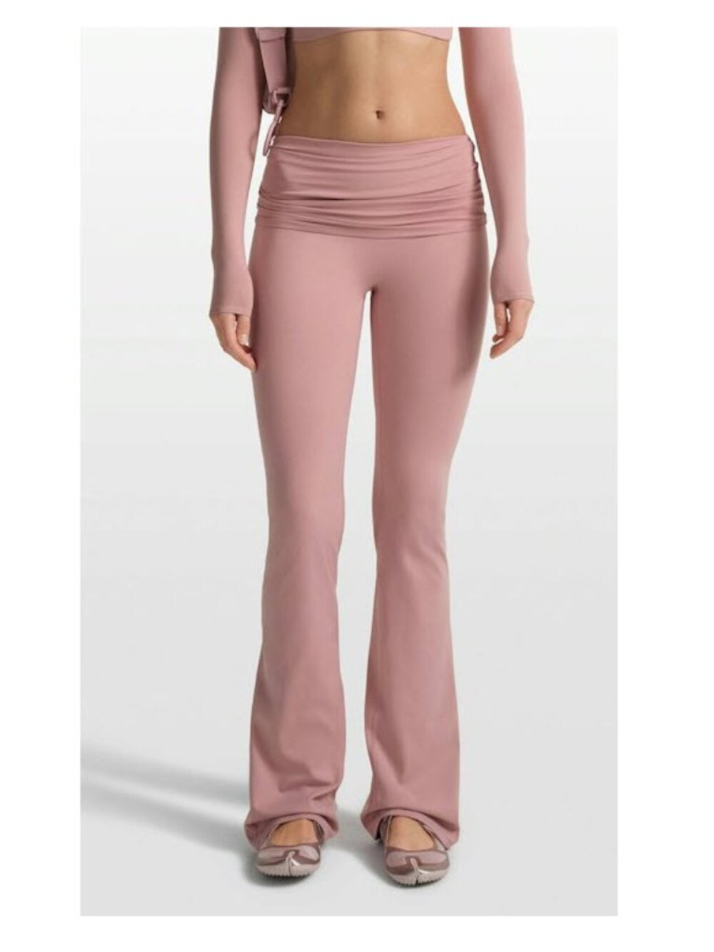 SKIMS FOLDOVER SLIM FLARE LEGGING Sz M